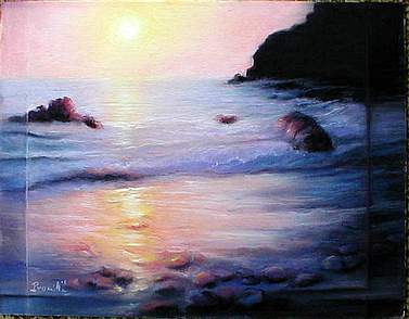 seascape pastel art