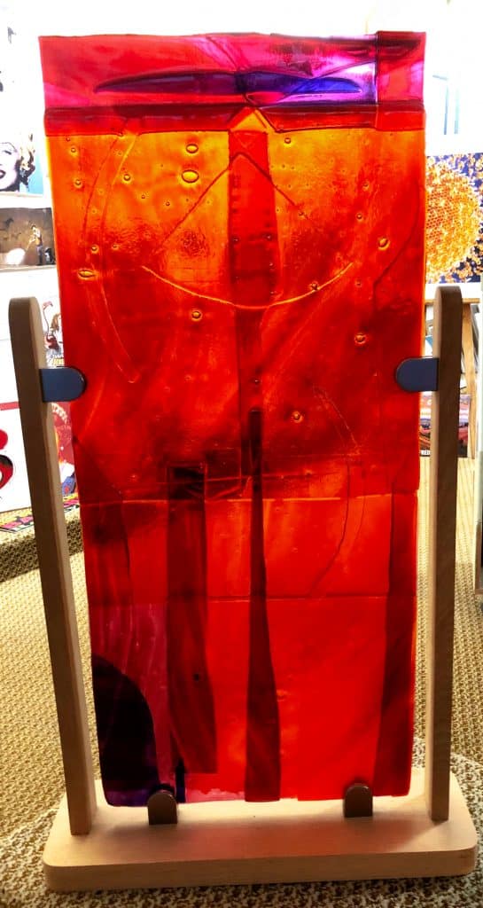 Tess Verrechia abstract IV fusion glass