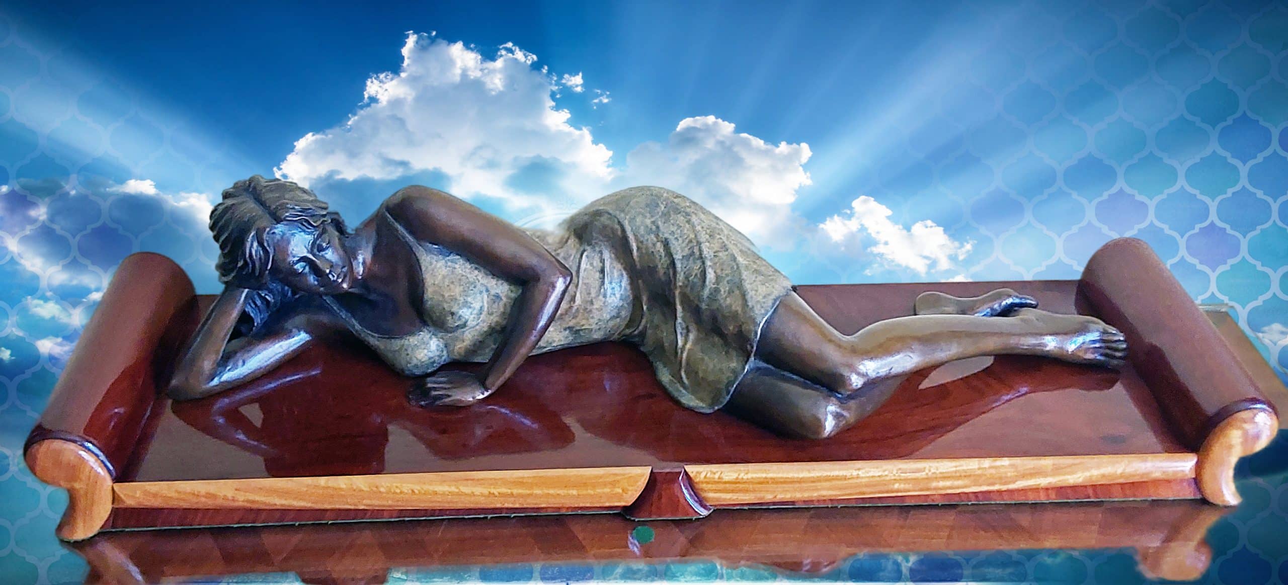 The Dreamer figurative bronzr sculpture