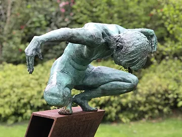 Reflection bronze sculpture