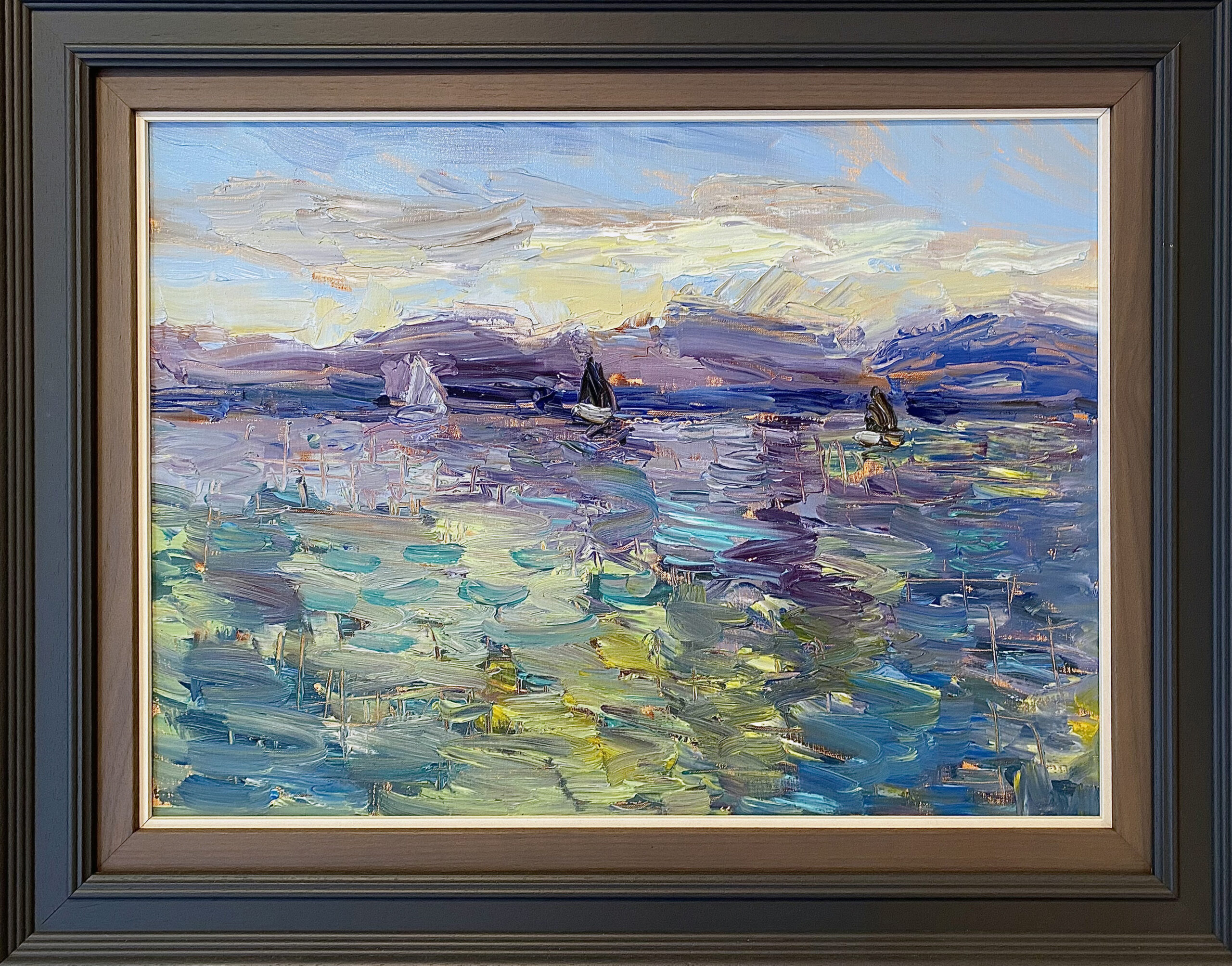 echoes of the quiet horizon seascape art